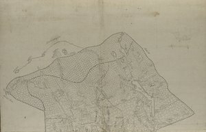 Karte von Telemark, handgezeichnet (ca. 1780)